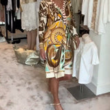 Moonie - Sunburst Printed Dress