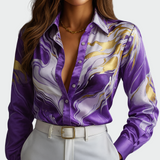 Camicia in Satin Fluttuante
