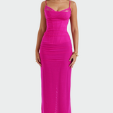 Aouri | Abito Drappeggiato in Tulle