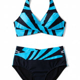 KYANA - Striped Bikini Set