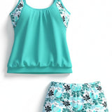 Sophia | Colourful Print Tankini Set