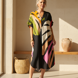 Rianna - Abstract Print Dress