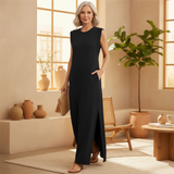 Maliya - Sleeveless Casual Maxi Dress