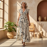 Jolly - Elegant Printed Dress