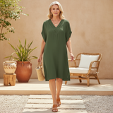 Minetta - Elegant Tummy Covering Dress