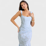 Carisia - Abito lungo blu