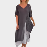 Abito Maxi Classico in Colore Unico