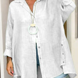 Zephina - Oversized Button Shirt