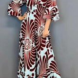 Delara - Classy Printed Jumpsuit