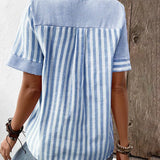 Talia - Elegant Striped Blouse