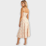 Abito Midi con Corsetto