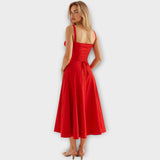 Abito Midi con Corsetto