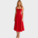 Abito Midi con Corsetto