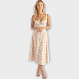 Abito Midi con Corsetto