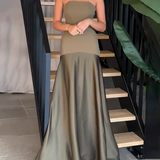 Julie - Elegant Strapless Maxi Dress