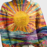 Maglione a collo alto con motivo unico