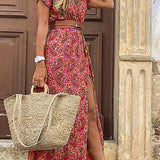 Bonnie | Airy Boho Maxi Dress With Matching Belt