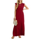 Maliya - Sleeveless Casual Maxi Dress