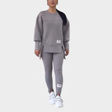 Set Femminile in Felpa con Leggings e Comfort Moderno