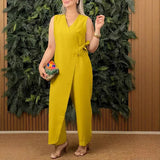 Frances - Elegant Wrap Jumpsuit