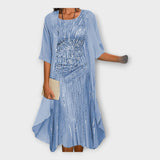 Abito Leggero con Giacca Esternamente e Motivi