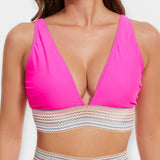 Bikini a Vita Alta con Imbottitura