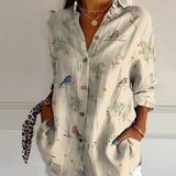 Roseline - Printed Button-Up Shirt