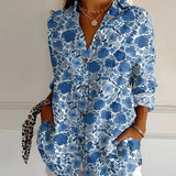 Roseline - Printed Button-Up Shirt