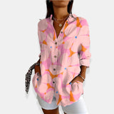 LYSSA™ | Camicetta floreale con chiusura a bottoni