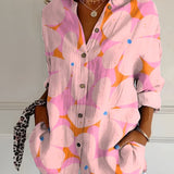 Eleanor | Elegant Floral Pattern Front Blouse