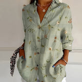 Roseline - Printed Button-Up Shirt