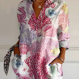 Roseline - Printed Button-Up Shirt