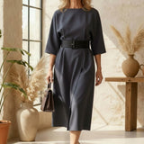 Eliza - Belted Maxi Dress