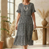 Victoria | Relaxed Tiered Midi Dress